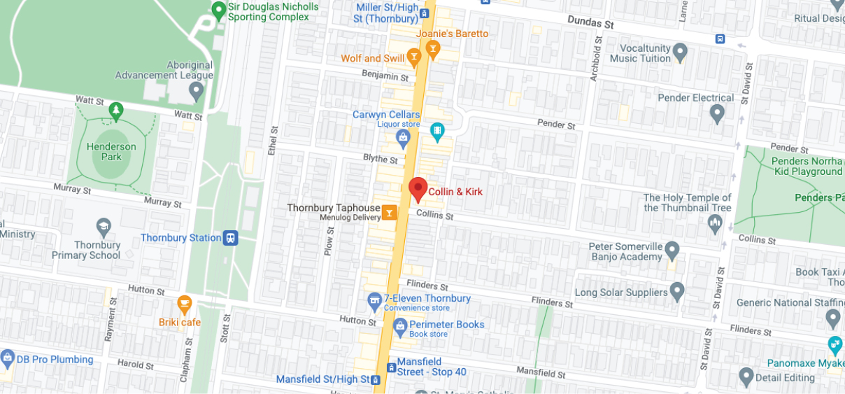 Collin & Kirk Map